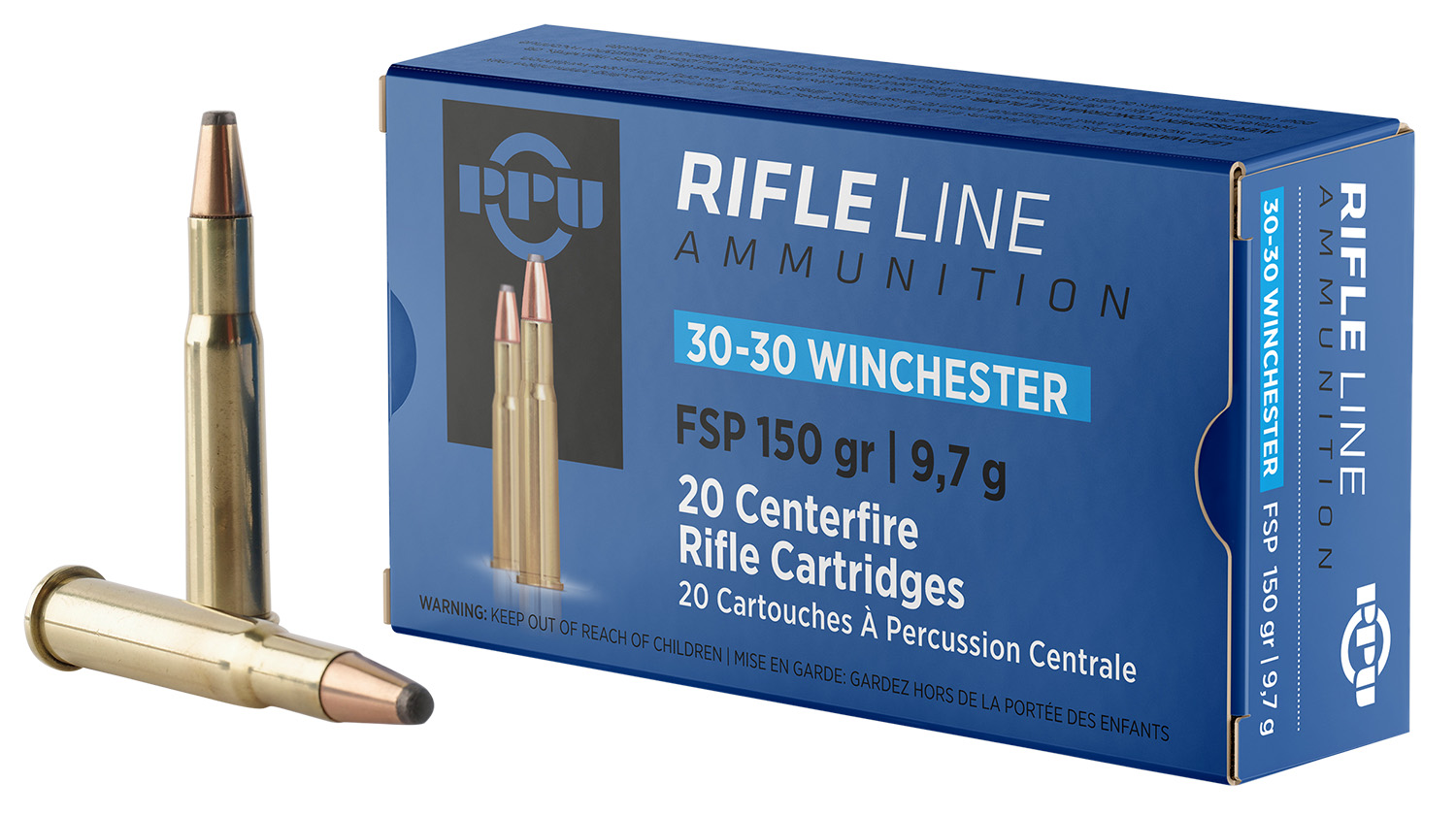 PPU Standard .30-30 Winchester 150gr Flat Soft Point, 20-Round Box