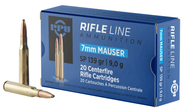 PPU PP7 Metric Rifle 7mmMauser 139gr Soft Point 20 Per Box/10 Case