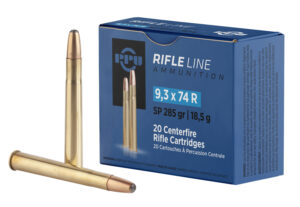 PPU PP9374 Metric Rifle 9.3mmx74R 285gr Soft Point 20 Per Box/10 Case