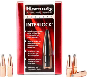 Hornady 3090 InterLock 30 Cal .308 220 gr Round Nose 100 Per Box/ 15 Case