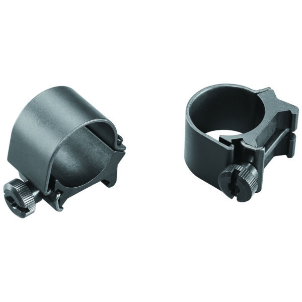 Weaver Detachable Top Mount Rings - Matte Black, 1 Inch Low