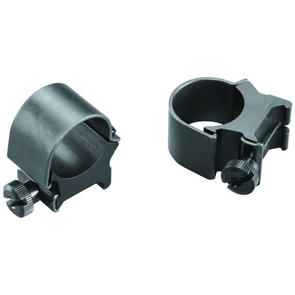 Weaver Detachable Top Mount Rings - Matte Black, 1 Inch High