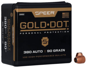 Speer 3992 Gold Dot Personal Protection 9mm .355 90 GR Hollow Point 100 Box