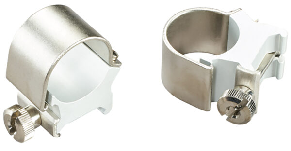 Weaver Detachable Top Mount Scope Rings - Silver, 1 Inch High