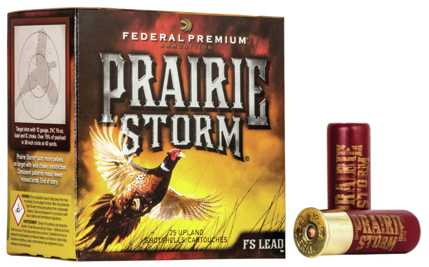 63628 3.jpg Federal PFX204FS6 Premium Prairie Storm FS 20Gauge 2.75" 1oz 6Shot 25 Per Box/10 Case