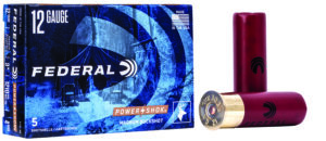 Federal F1314B Power-Shok Magnum 12Gauge 3" 41Pellets 1 15/16oz 4BuckShot 5 Per Box/50 Case