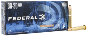 Federal 3030B Power-Shok 30-30Win 170gr Jacketed Soft Point 20 Per Box/10 Case