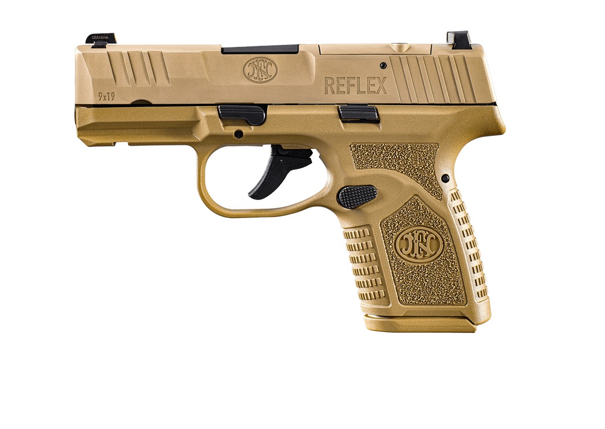 FN Reflex Pistol, 9mm, FDE, 10+1, No Safety, MRD