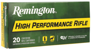 Remington Ammunition 21303 High Performance Rifle 222Rem 50gr Pointed Soft Point 20 Per Box/10 Case
