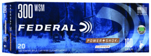 Federal 300WSMC Power-Shok 300WSM 180gr Jacketed Soft Point 20 Per Box/10 Case