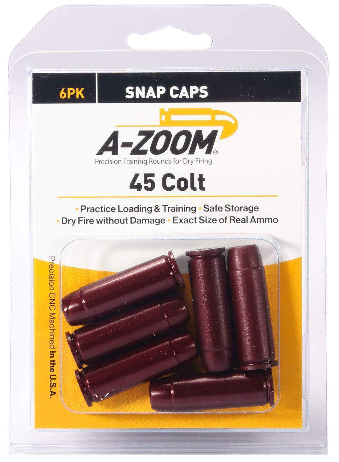 A-Zoom .45 Long Colt Revolver Snap Cap 6-Pack