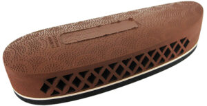 Pachmayr 00002 F325 Deluxe Brown w/White Line Large Rubber For Rifle/Shotgun