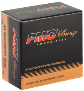 PMC 44B Bronze 44RemMag 180gr Jacketed Hollow Point 25 Per Box/20 Case
