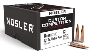Nosler Custom Competition 6mm 107gr Bullets