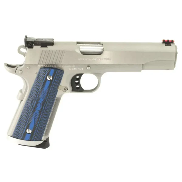 COLT 1911 GOLD CUP TROPHY 45ACP STS BLUE GRIPS 5" 8+1