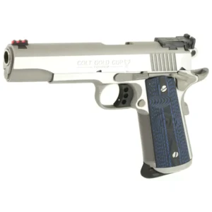 COLT 1911 GOLD CUP TROPHY 45ACP STS BLUE GRIPS 5" 8+1 - additional view