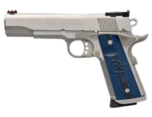 COLT 1911 GOLD CUP TROPHY 45ACP STS BLUE GRIPS 5" 8+1 - additional view