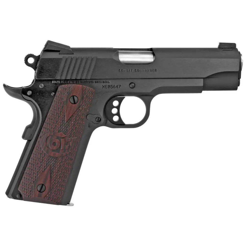 Colt Combat Commander Pistol, .45 ACP, 4.25-Inch, Blued, 8-Round