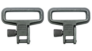 GrovTec US Inc GTSW05 Mil-Force Swivel Set Rifle 1.25" Black Zinc Phosphate Steel