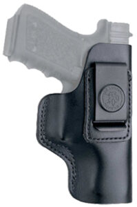 DeSantis Gunhide 031BAE1Z0 Insider AIWB Black Leather Belt Clip Compatible w/Glock 26 Gen5/Walther PPS Right Hand