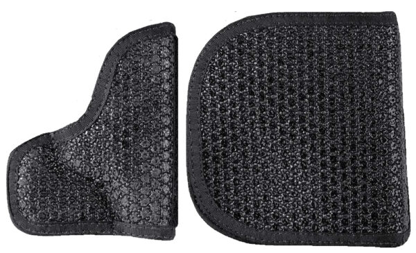 DeSantis Gunhide M44BJ02Z0 Super Fly Pocket Black Rubberized Fabric Pocket Fits S&W J Frame Ambidextrous