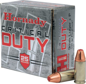 Hornady 90226 Critical Duty 9mmLuger+P 135gr Hornady FlexLock 25 Per Box/10 Case