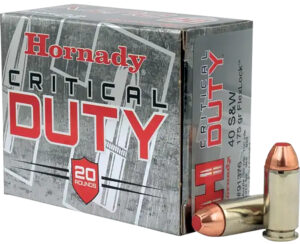 Hornady 91376 Critical Duty 40S&W 175gr Hornady FlexLock 20 Per Box/10 Case