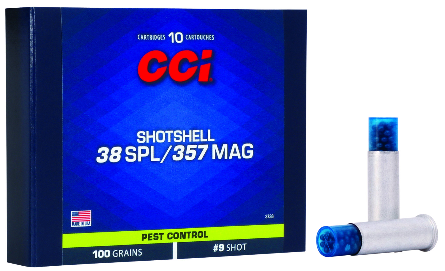 CCI Pest Control .357 Magnum/.38 Special #9 Shot Shotshell