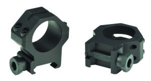 Weaver Mounts 48361 Four-Hole Skeleton Rings Matte Black 1" High