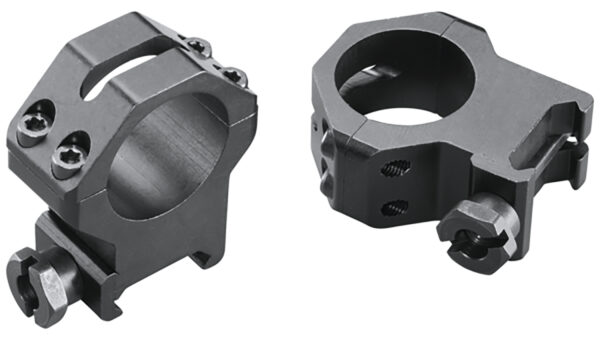 Weaver Four-Hole Skeleton Scope Rings, 1-Inch Extra High, Matte Black