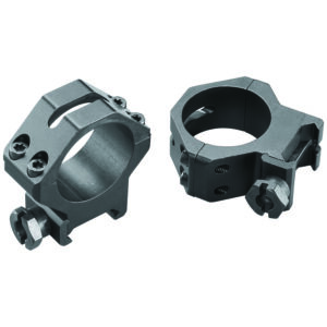 Weaver Mounts 48365 Four-Hole Skeleton Rings Matte Black 30mm Medium
