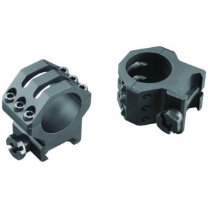 Weaver Mounts 99689 Six-Hole Picatinny Rings Matte Black 1" High