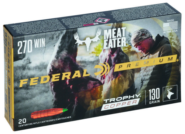 Federal P270TC1 Premium 270Win 130gr Trophy Copper 20 Per Box/10 Case