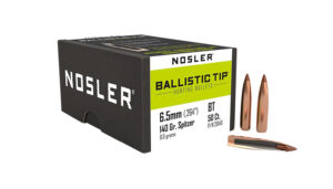 Nosler Ballistic Tip 6.5 Creedmoor 140gr Spitzer Point Bullets