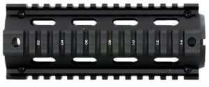 Aim Sports MT021 M4 Handguard 6" Carbine Style Made of Aluminum with Black Anodized Finish & Quad Rail