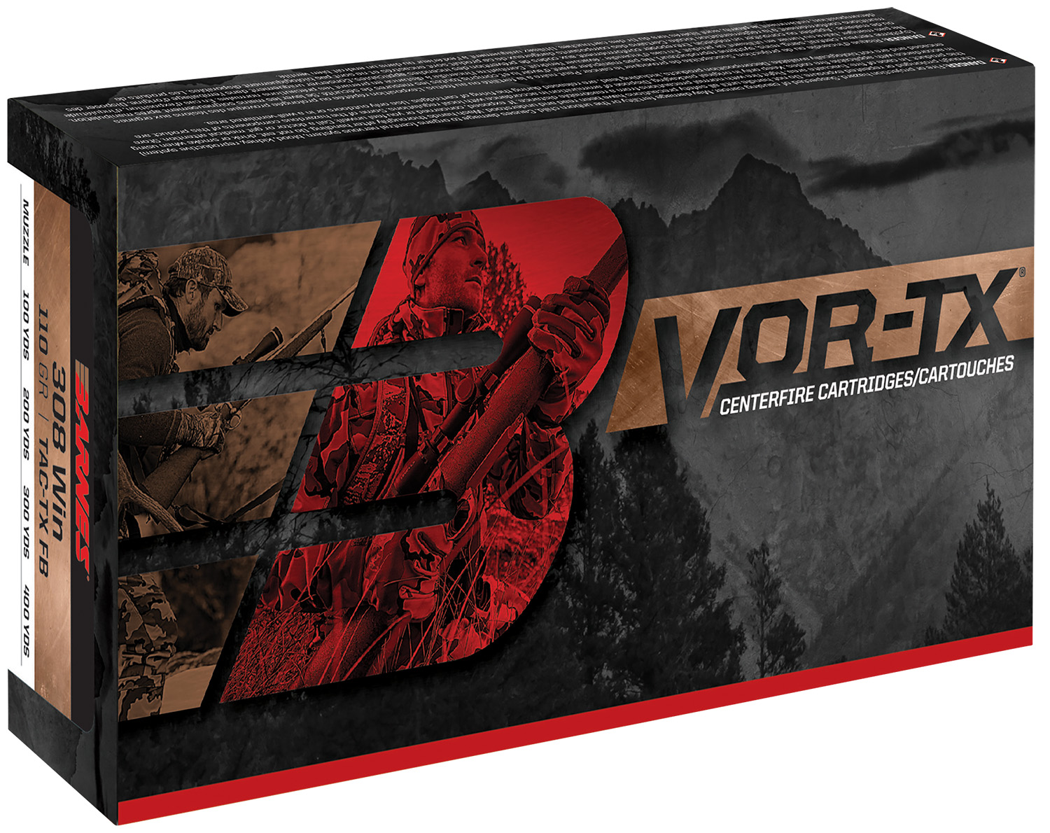 Barnes VOR-TX .260 Remington 120gr TTSX Rifle Ammunition, 20-Round Box