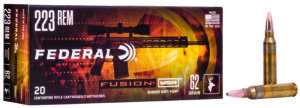 Federal F223MSR1 Fusion MSR 223Rem 62gr Bonded Soft Point 20 Per Box/10 Case