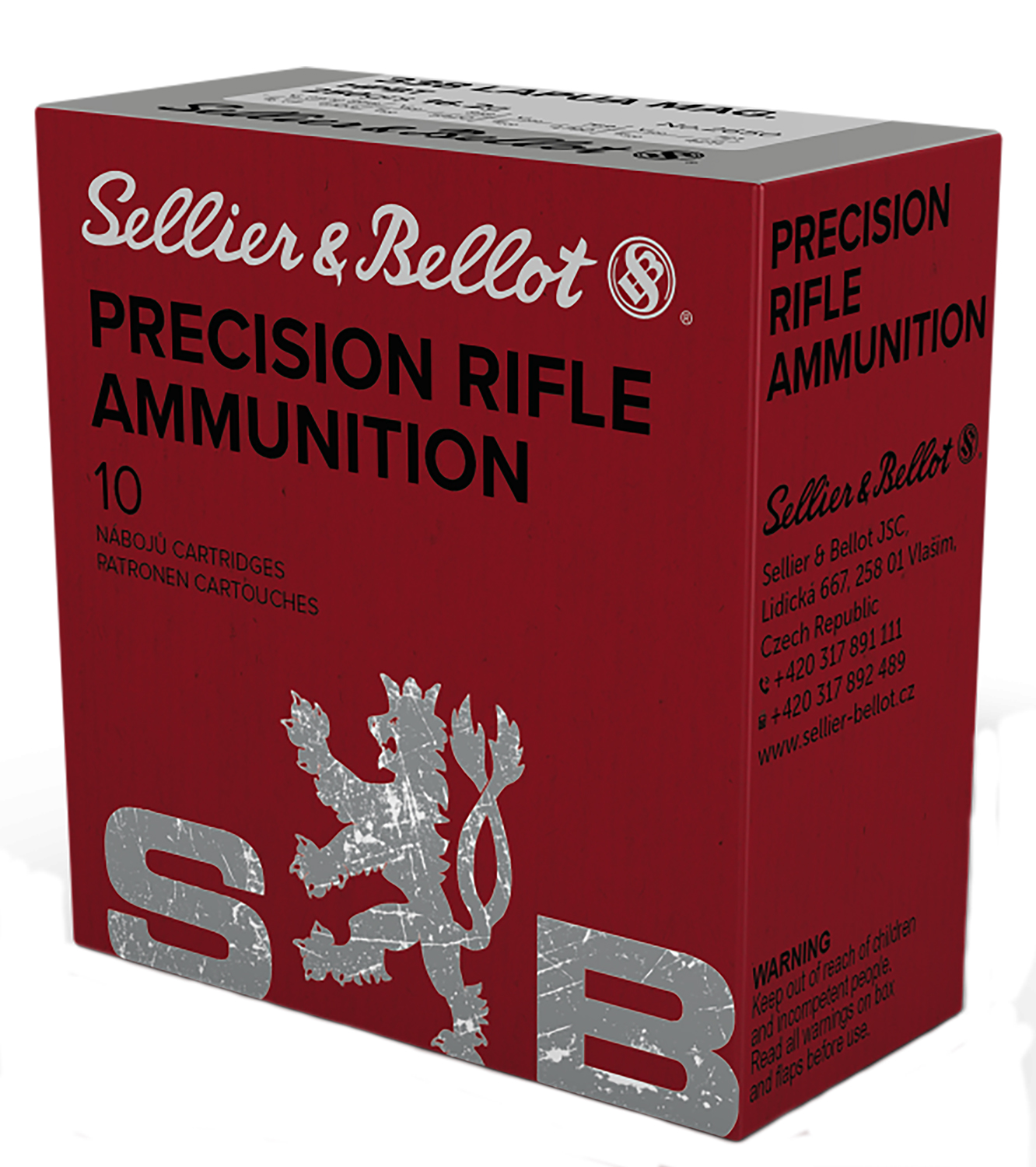 Sellier & Bellot .338 Lapua Magnum 250gr Hollow Point Boat Tail, 10-Round Box