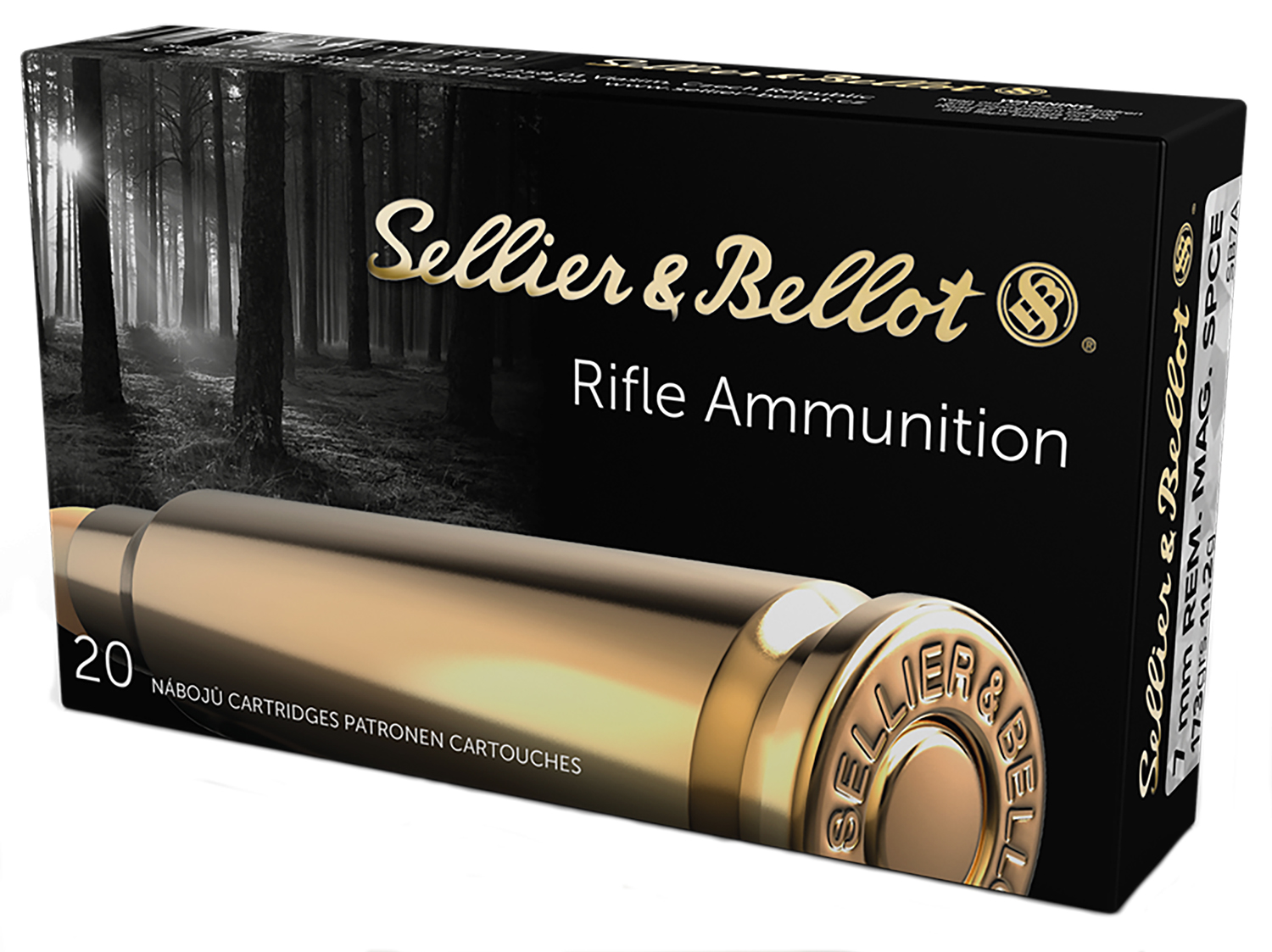 Sellier & Bellot 7mm Remington Magnum 173gr Soft Point, 20-Round Box