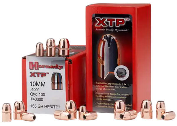 Hornady 40060 XTP 10mm Auto .400 200 gr Hollow Point XTP 100 Per Box/ 15 Case