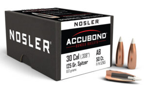 Nosler AccuBond Bullets, .30 Caliber 125gr Spitzer Point, 50/Box