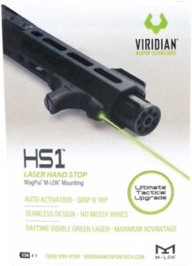 VIRIDIAN LASER HANDGUARD HS1 - GREEN W/HAND STOP M-LOK BLACK - additional view
