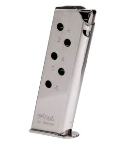 Walther PPK 6-Round .380 ACP Magazine, Stainless Steel