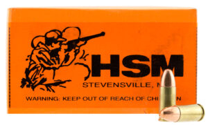 HSM 9MM2R Training *Remanufactured 9mm Luger 115 gr Full Metal Jacket 50 Per Box/ 20 Case