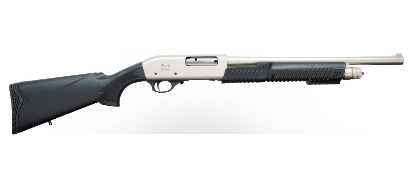 Charles Daly 301 Tactical Shotgun, 12 Gauge, 18.5-Inch, Nickel