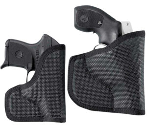 DeSantis Gunhide N38BJV5Z0 Nemesis Pocket Black Rubberized Fabric Fits Ruger LC9/Beretta NanoRight Hand
