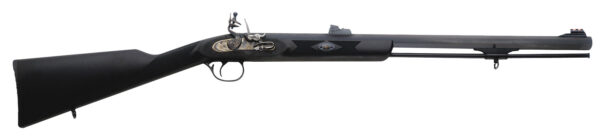 Traditions R3200850 Deerhunter 50 Cal 24" Flintlock Blued Black Synthetic Stock