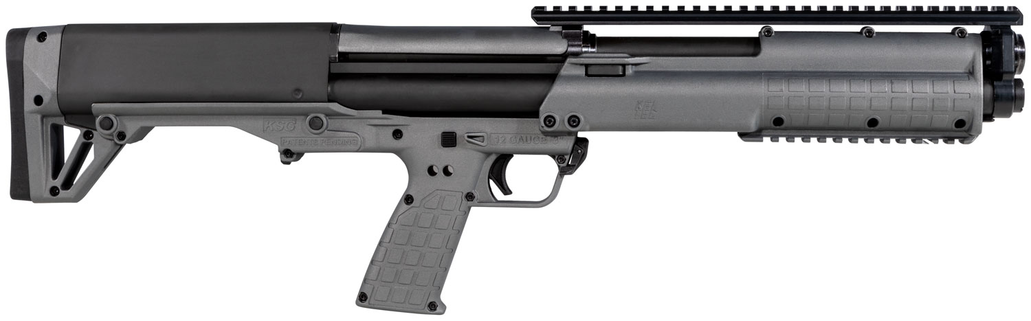 Kel-Tec KSG Bullpup 12 Gauge Pump Shotgun, 18.5-Inch, Tactical Gray, 13-Round