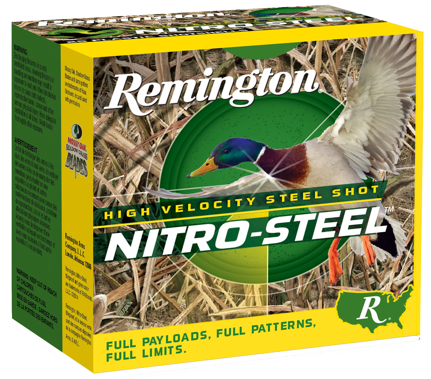 97526.jpg Remington Ammunition 20837 Nitro-Steel High Velocity 12Gauge 3.50" 1 1/2oz BBShot 25 Per Box/10 Case