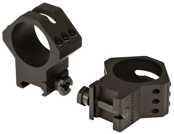 Weaver Mounts 99684 Six-Hole Picatinny Rings Matte Black 34mm High